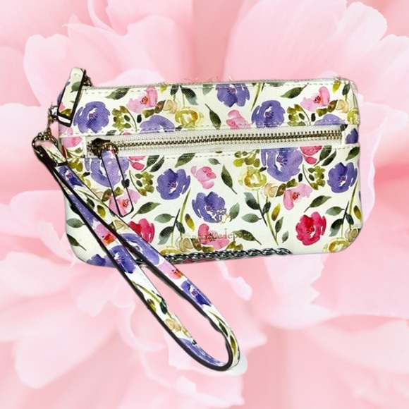 NWOT Nanette Lepore Floral Tech Wristlet - Picture 1 of 14